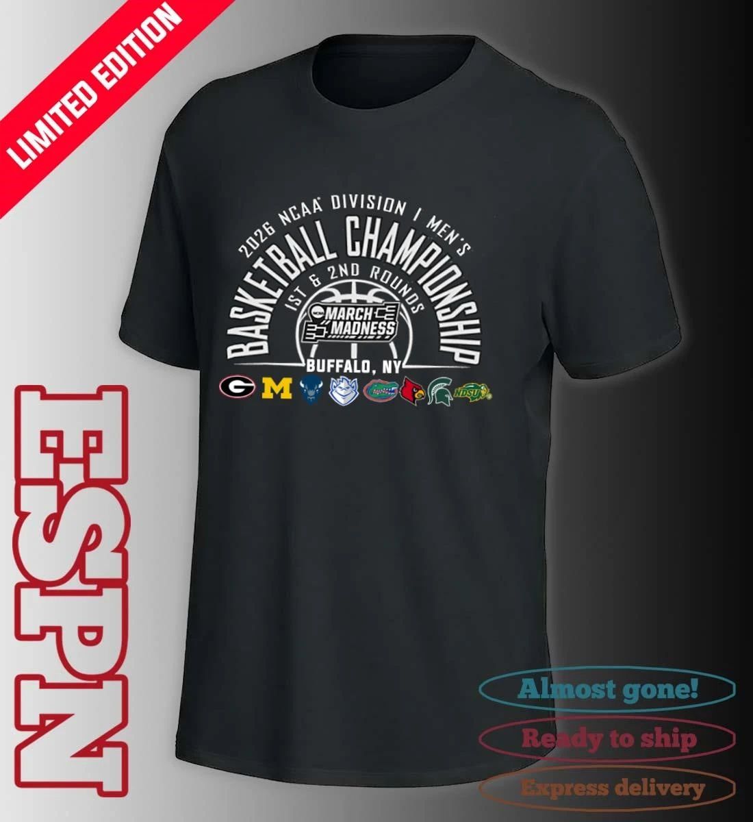 NCAA Men’s Basketball 2026 March Madness Buffalo, NY T-Shirt