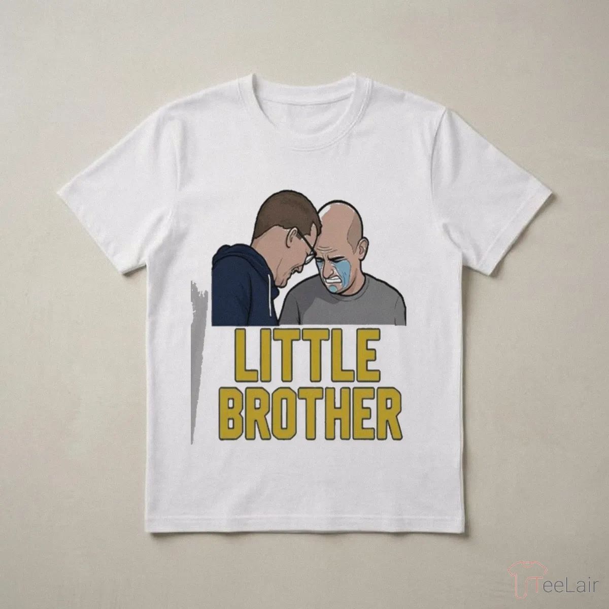 Michigan Wolverines Vs Uconn Huskies Dusty May And Dan Hurley Funny Little Brother Crying Shirt