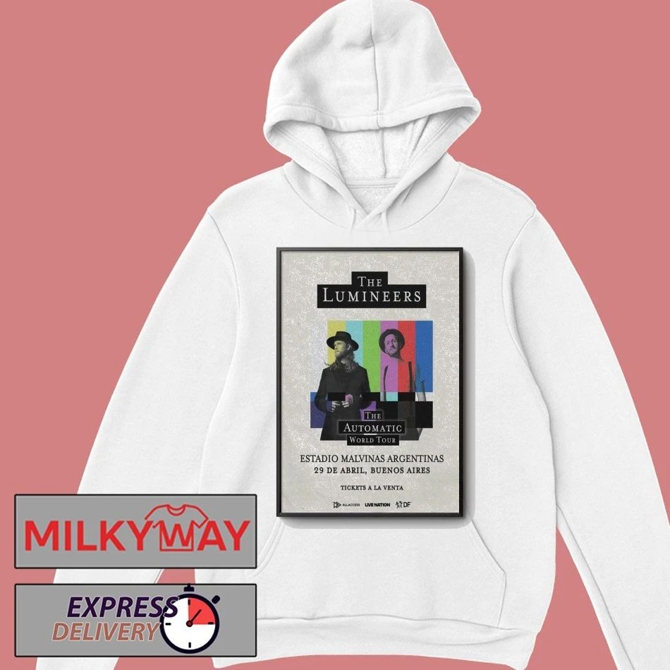 The Lumineers Poster Apr 25 & 29 2026 Argentinas Tour shirt