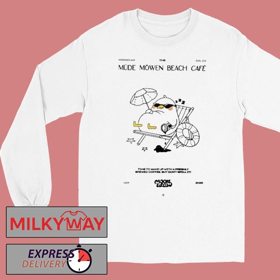 Mahluna Müde Möwen Beach Café Shirt