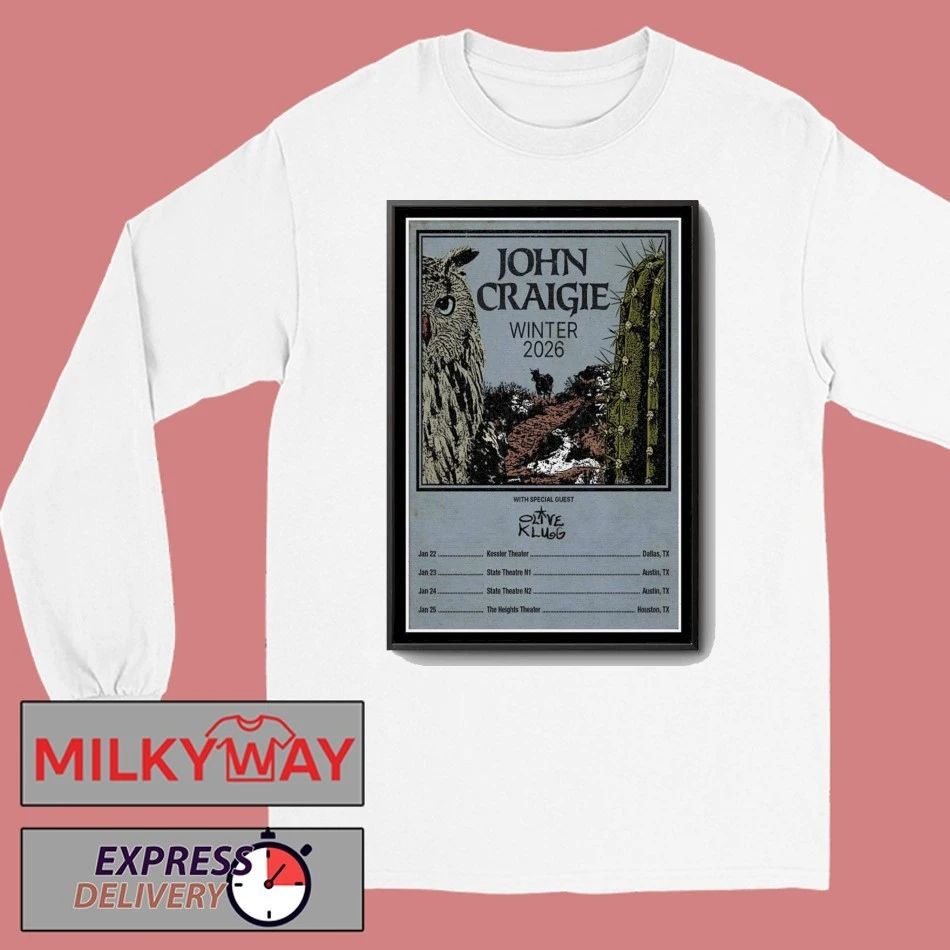 John Craigie Winter 2026 New Poster shirt