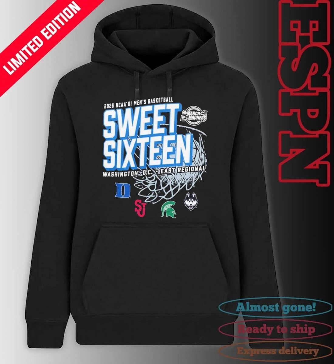 Washington, DC Midwest Regional 2026 NCAA DI Men’s Basketball Sweet Sixteen T-Shirt