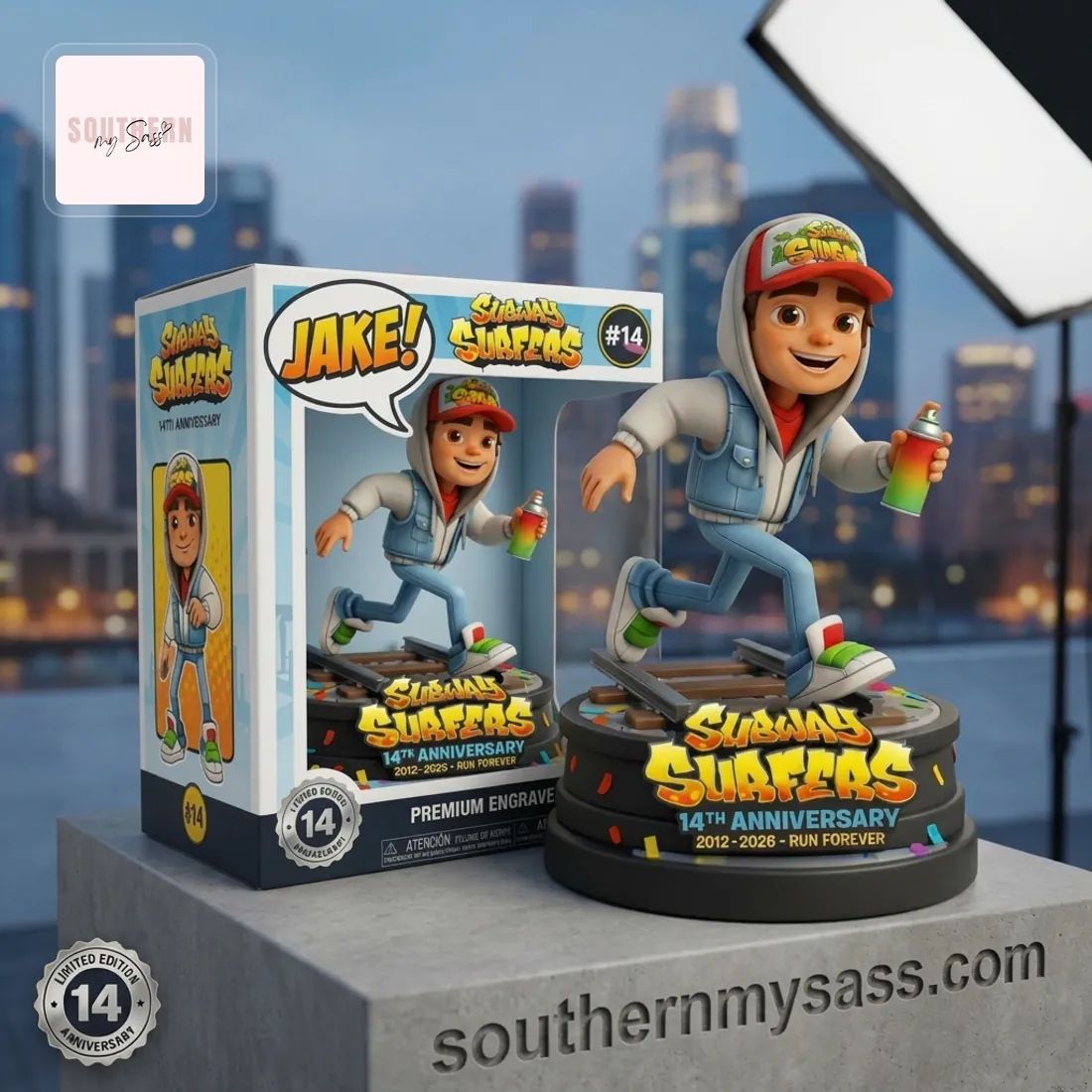 Subway Surfers Jake 14th Anniversary Limited Edition Collectible Figure