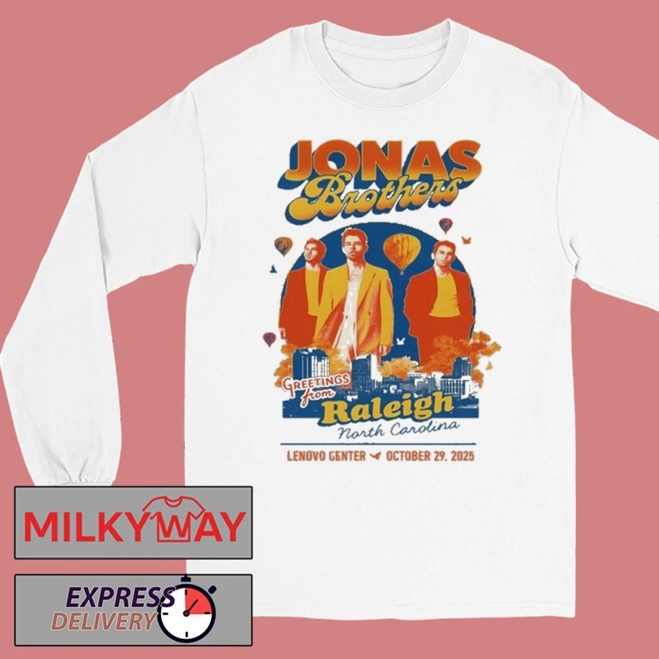 Jonas Brothers Tour Raleigh, NC Event 10.29.2025 shirt