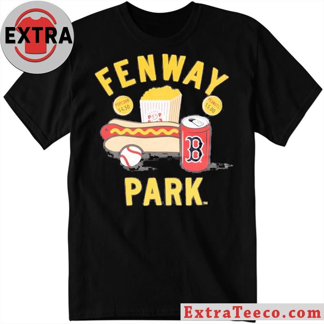 Original Ballpark Food Boston Red Sox Logo Shirt