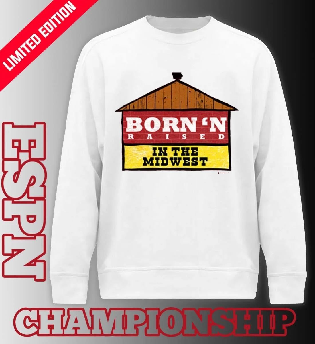 Nebraska Cornhuskers Born’n Raised in the Midwest Shirt
