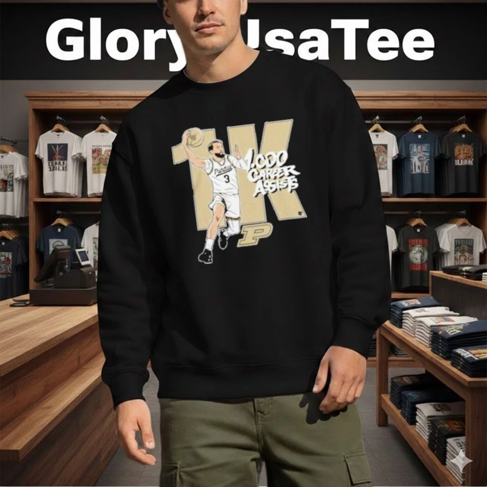 Purdue Boilermakers Basketball Braden Smith 1,000 Assists T-Shirt