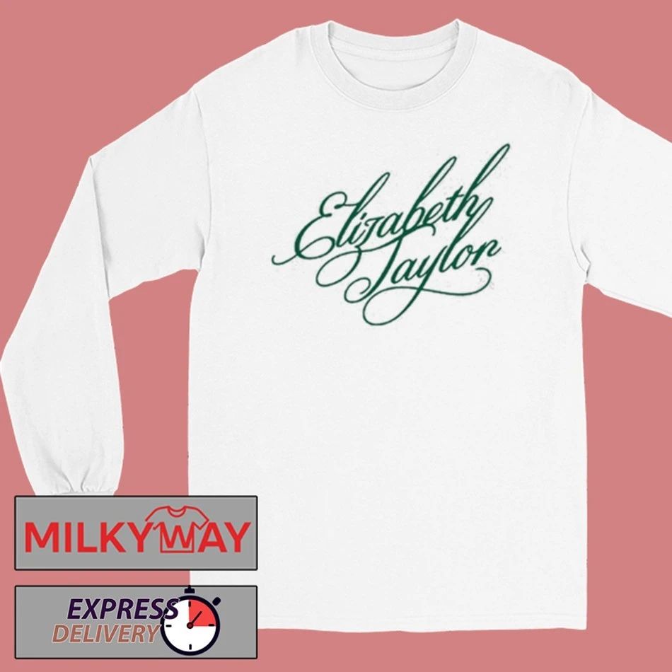 2026 Elizabeth Taylor Script Embroidered shirt