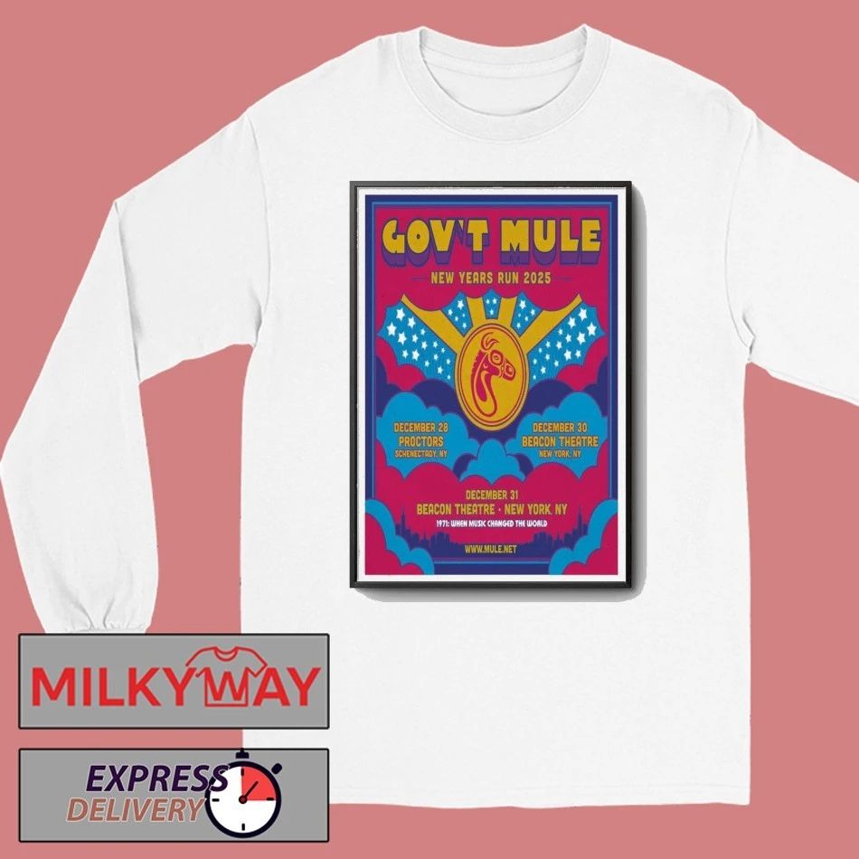 Gov’t Mule Dec 28 2025 Proctors Schenectady NY Poster shirt