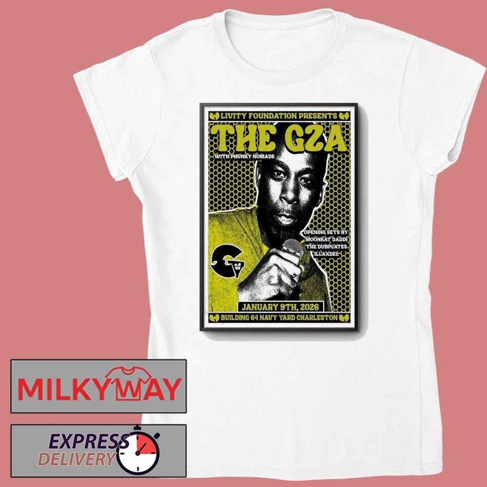 The Gza Jan 9 2026 Poster Building 64 Navy Yard Charleston shirt