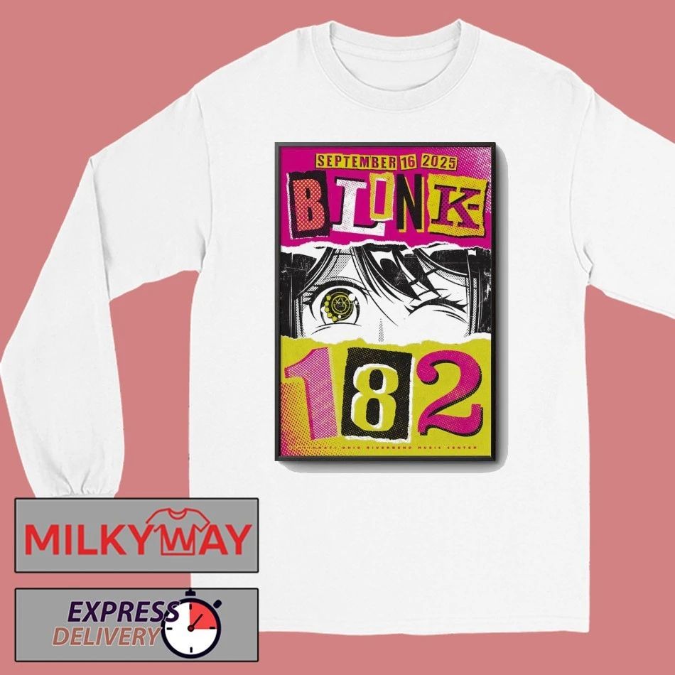 September 16 2025 Riverbend Music Center Blink 182 Poster shirt