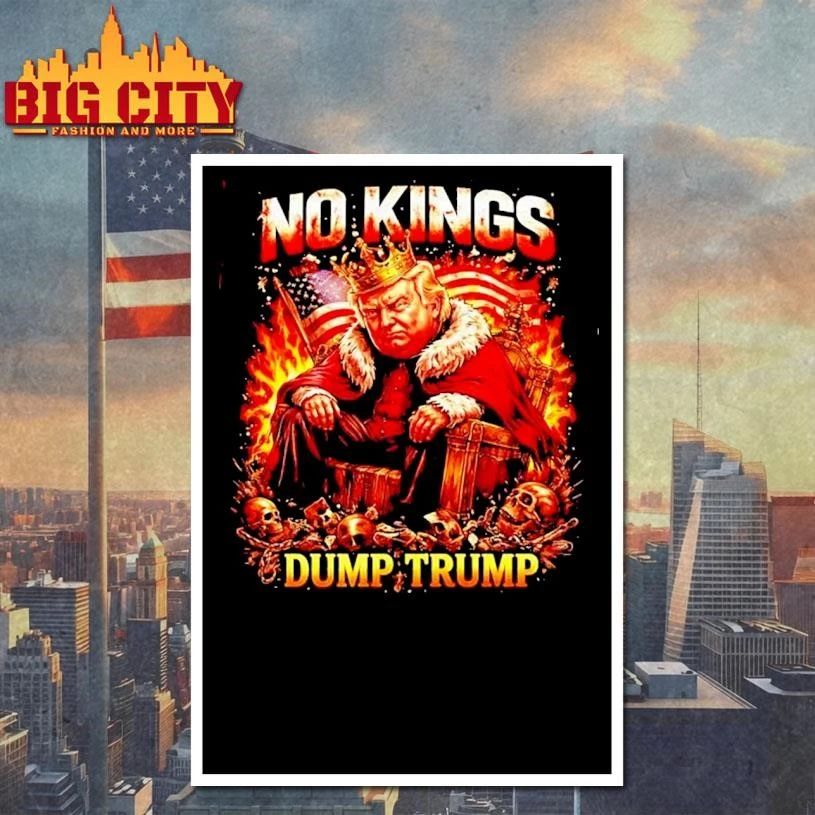 No Kings Dump Anti-Trump Graphic Shirt