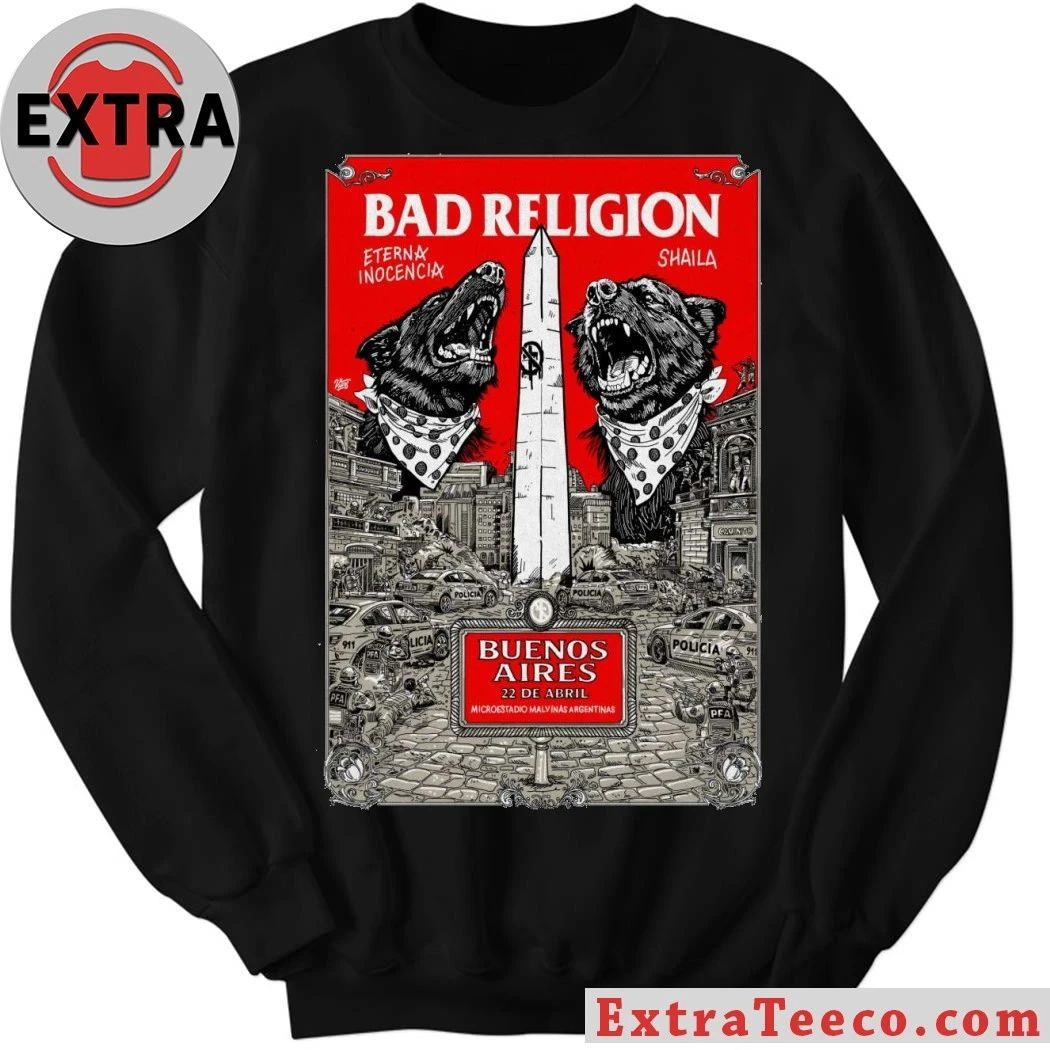 Bad Religion 4-22-2026 Buenos Aires Argentina Poster T-Shirt