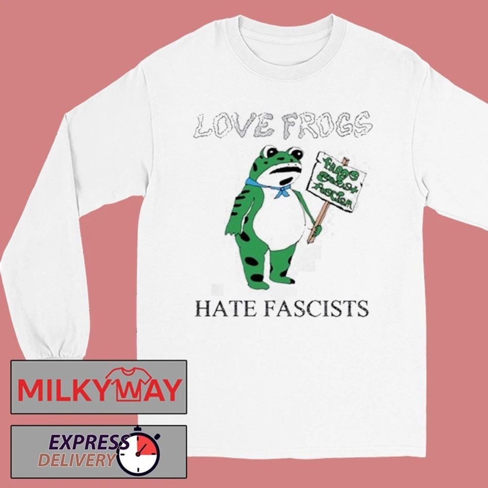 Love Frogs Hate Fascism Tour shirt