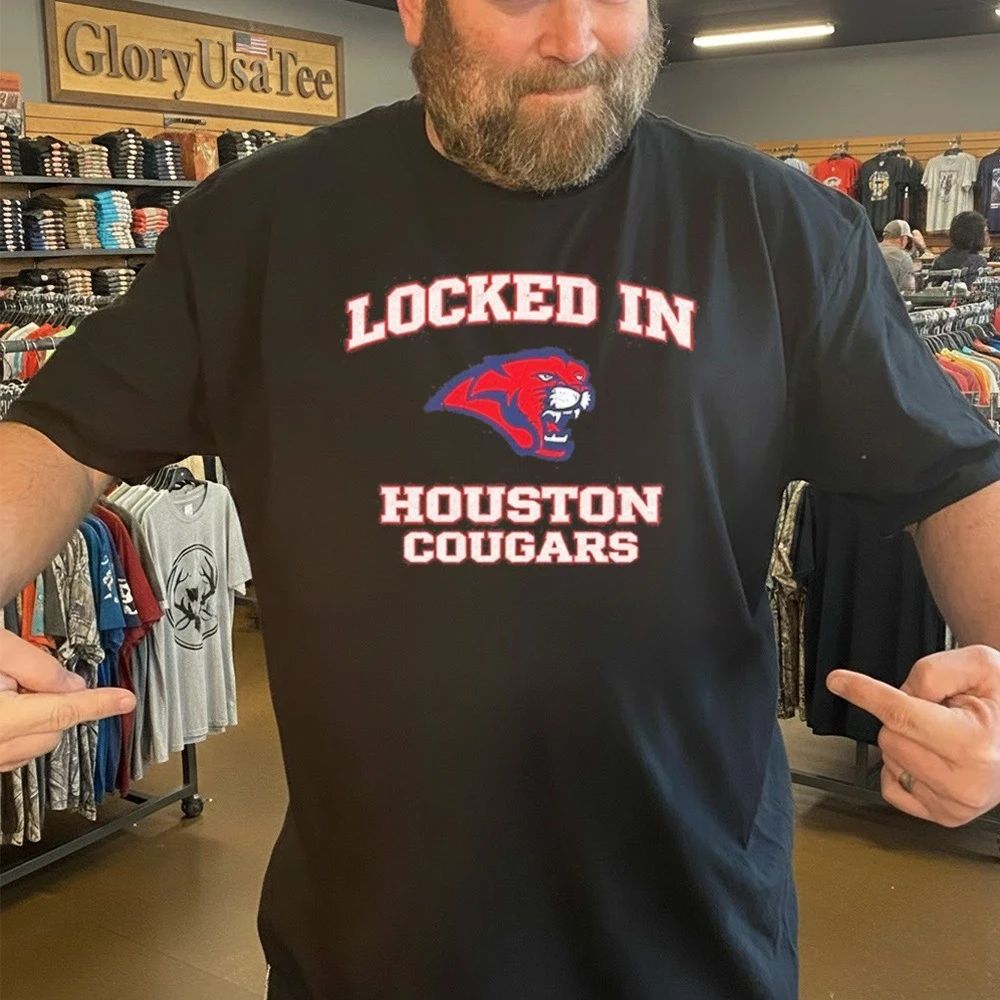 Houston Cougars Locked In for Game Day and Tournament Basketball Shirt