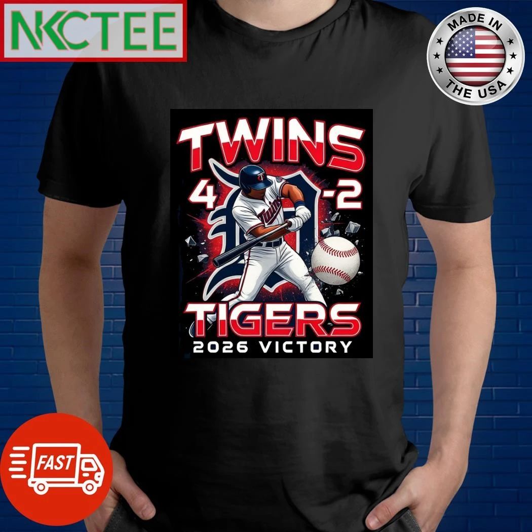 NKCtees 2026 Minnesota Twins victory 4-2 Detroit Tigers shirt