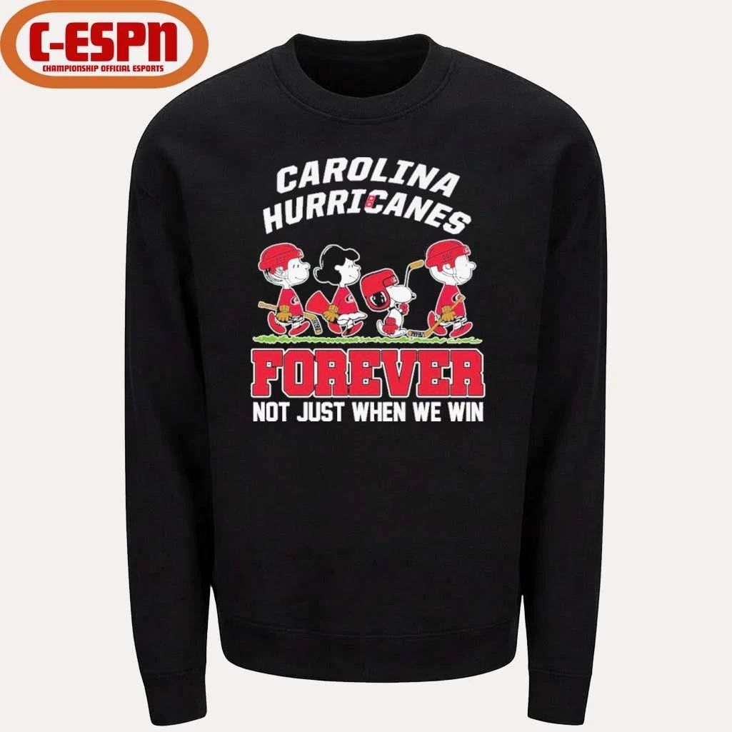 The Peanuts Characters Forever X Carolina Hurricanes Shirt