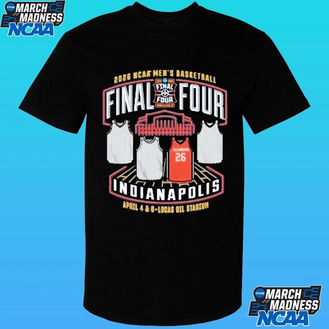Illini Men’s Basketball 2026 Final Four 4-team Indianapolis Shirt