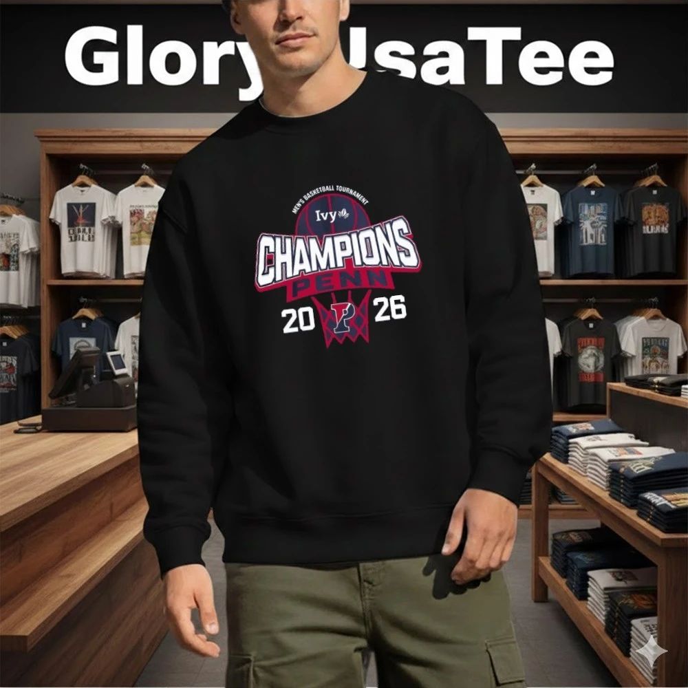 Pennsylvania Quakers 2026 Ivy League Men’s Basketball Tournament Champions T-Shirt