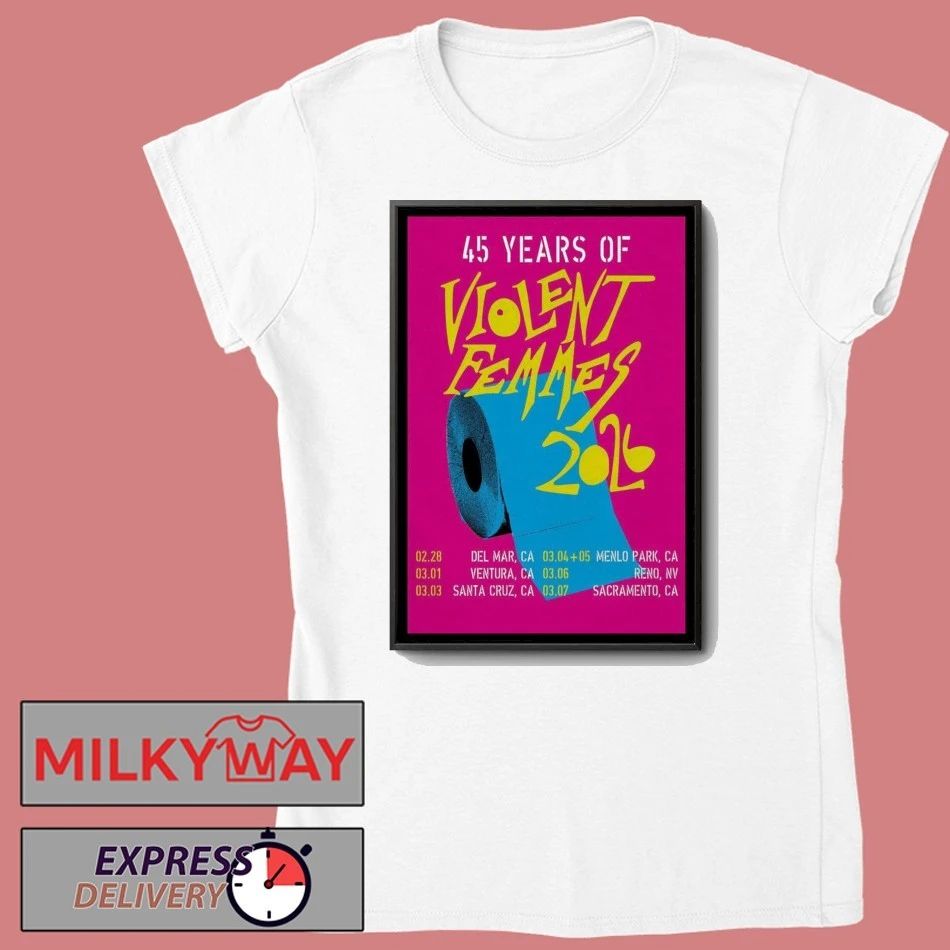 Violent Femmes 45 Years Of 2026 Event Poster shirt