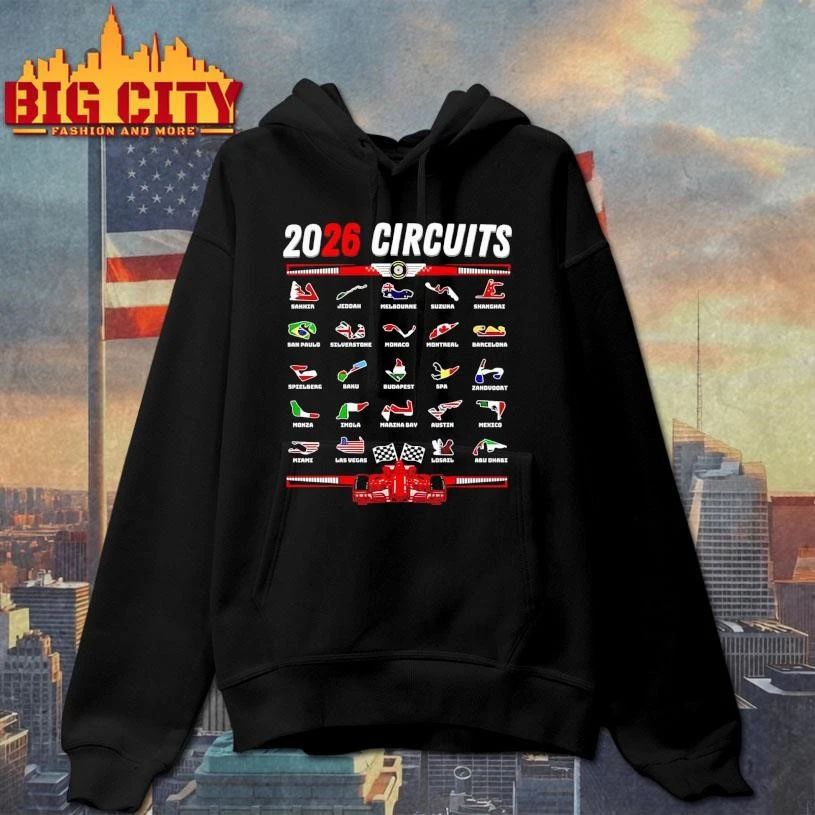 Formula one 2024 circuits calendar Car Racing Shirt