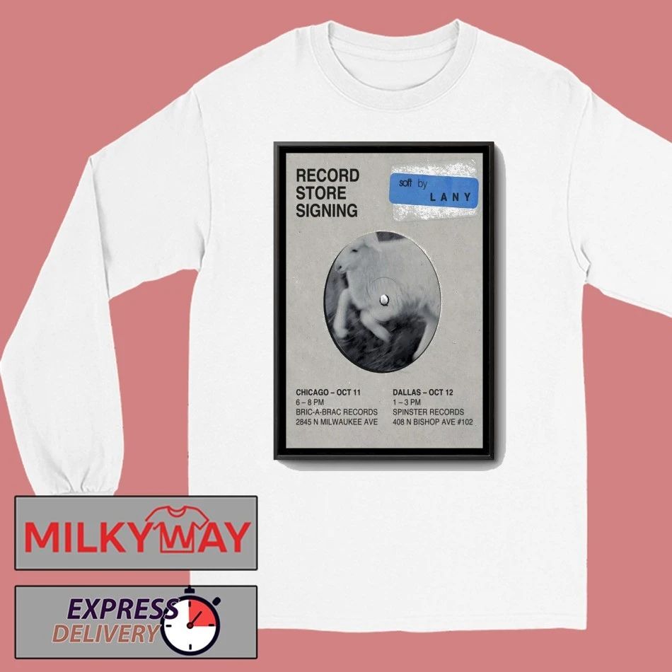 LANY Oct 11-12 2025 Show Chicago, Dallas Celebrate Soft Poster shirt