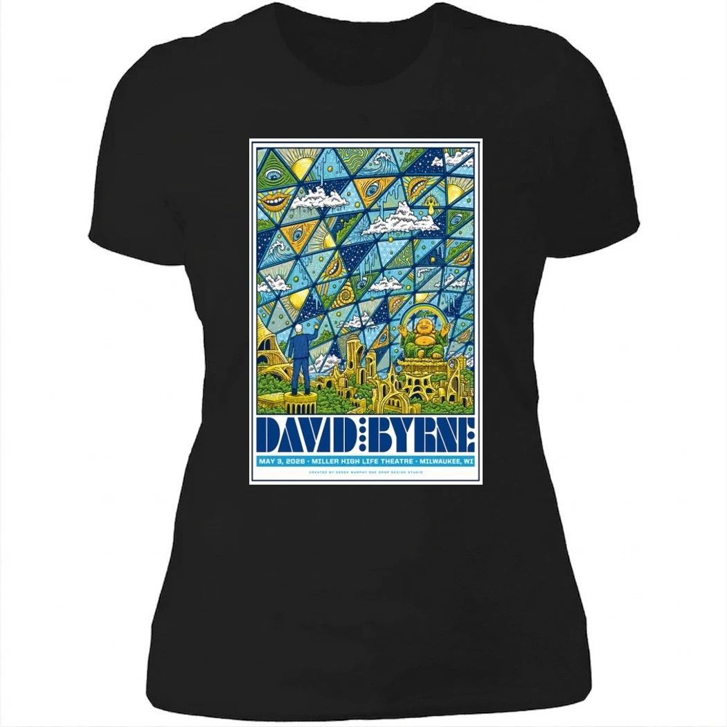 David Byrne World Tour 2026 Milwaukee WI Poster Shirt