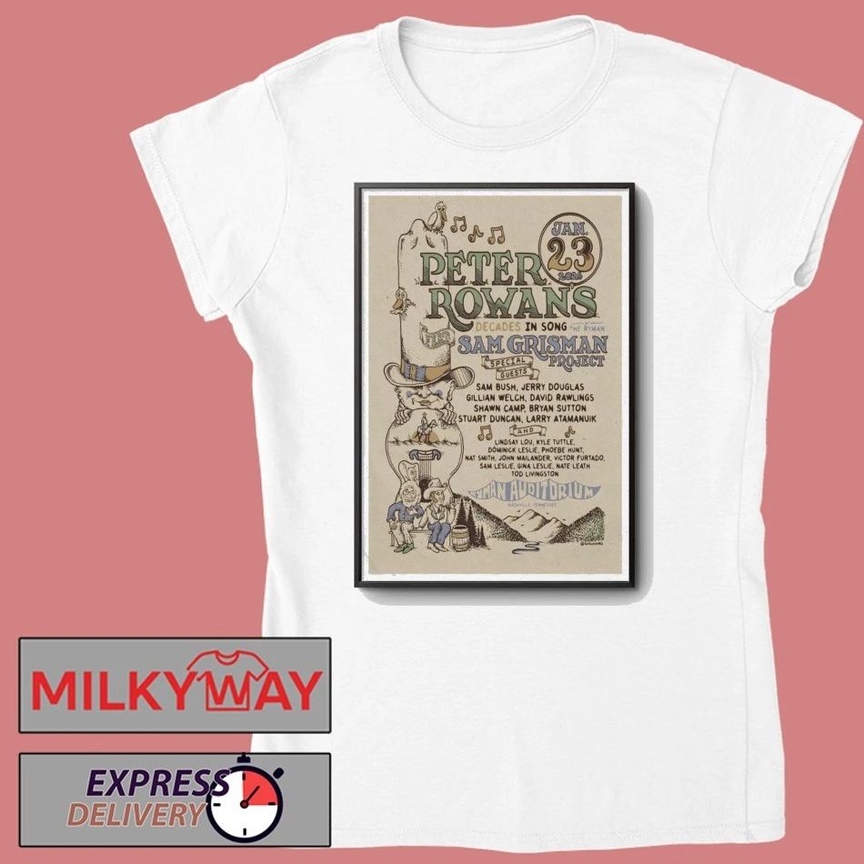 Ryman Auditorium Poster Peter Rowan Jan 23 2026 shirt