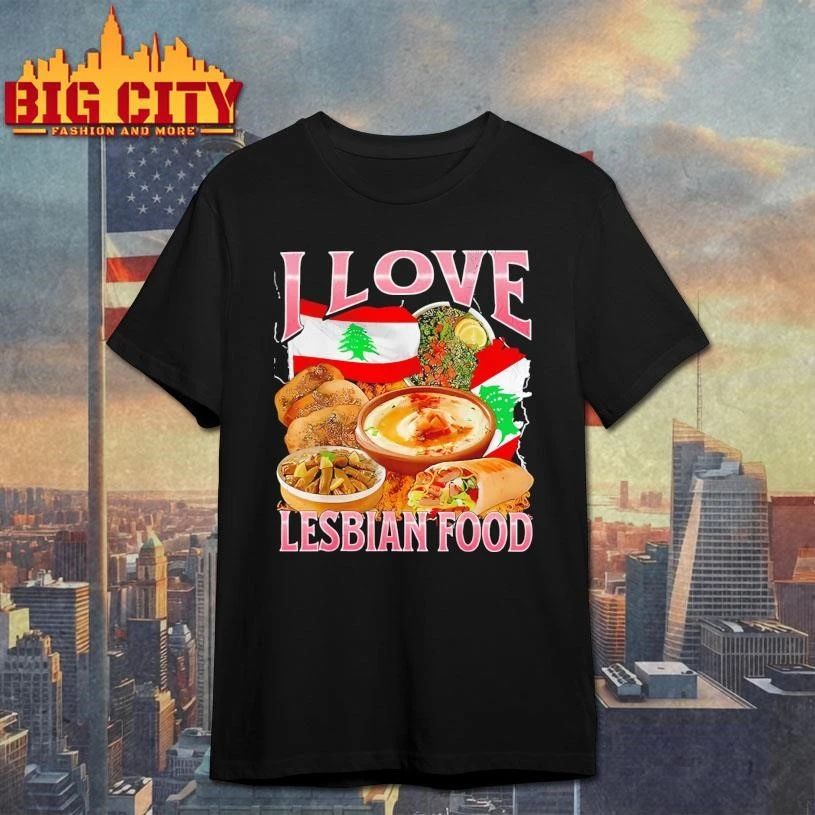 I Love Lesbian Food Graphic Shirt
