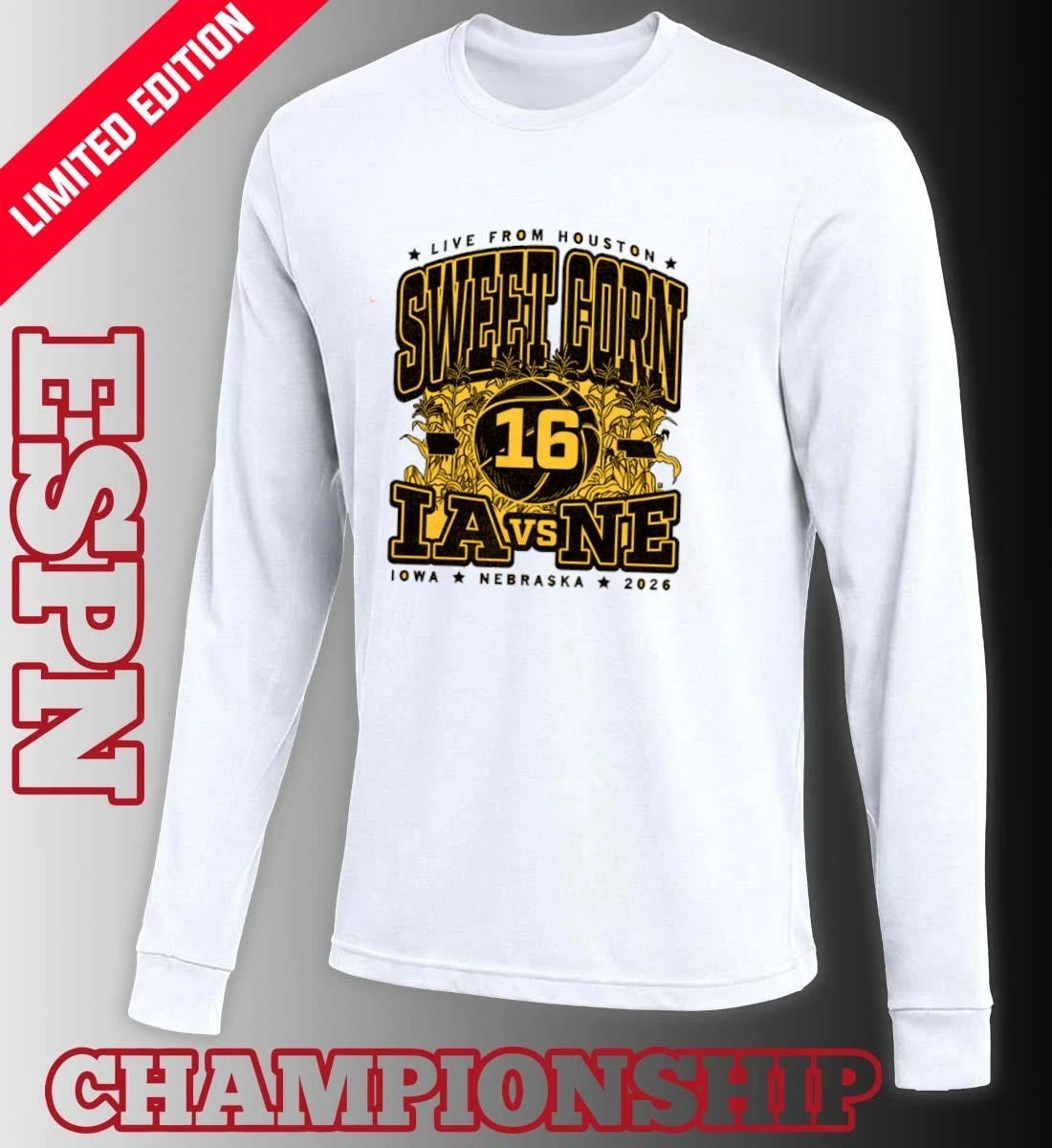 Iowa Vs Nebraska Sweet Corn 16 Max Collegiate Shirt