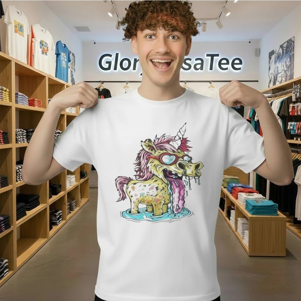 Hills Draws Unicorn White Shirt
