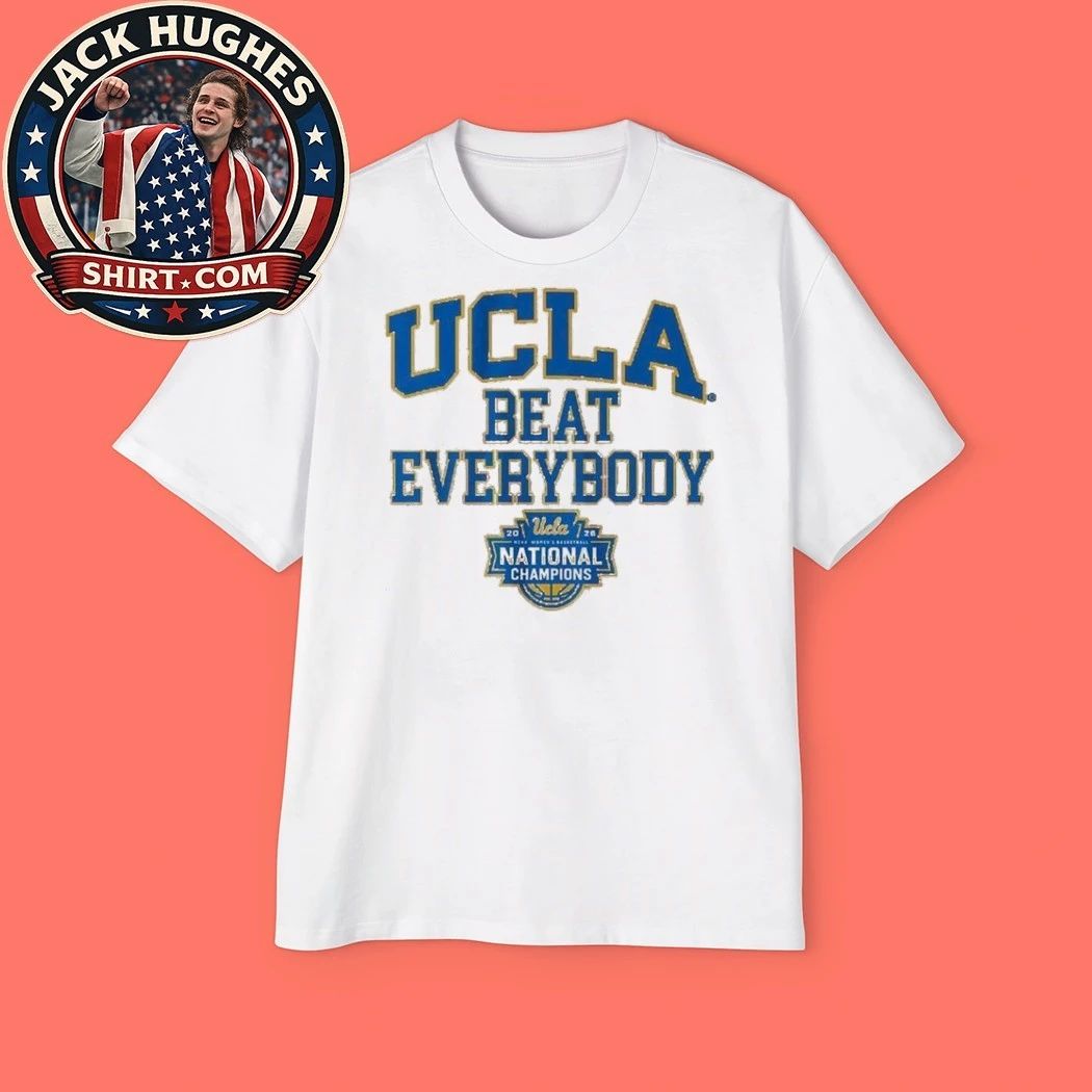 UCLA Bruins WBB 2026 National Champions Beat Everybody Logo T-Shirt