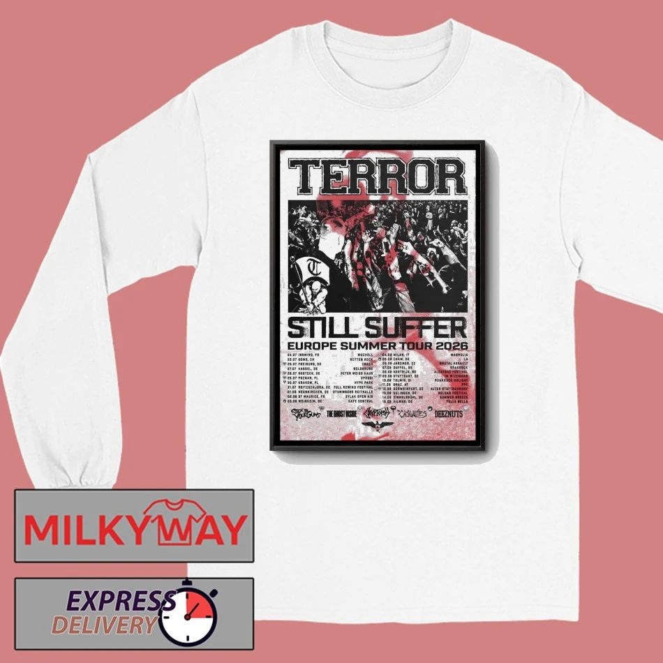 TERROR EU Summer Tour 2026 Poster shirt