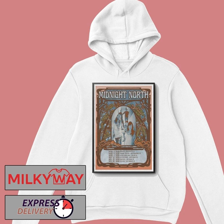 Midnight North Poster Tour Apr – May 2026 shirt