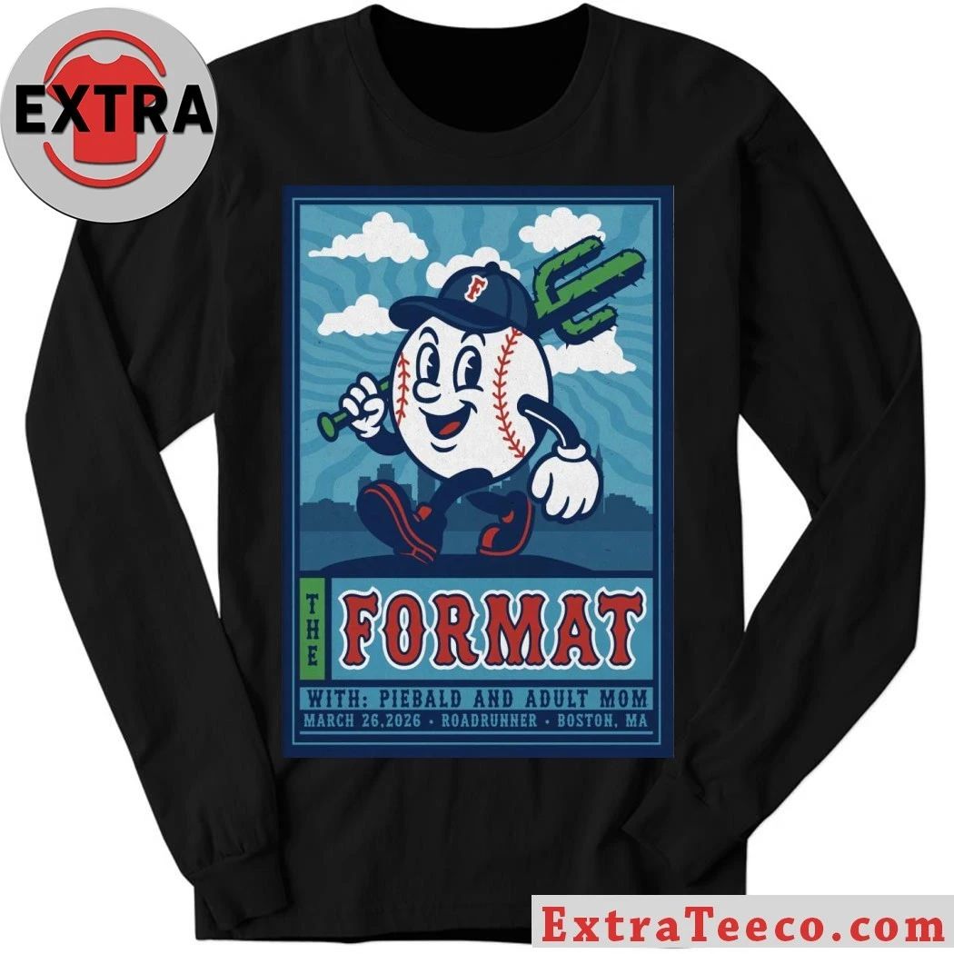 The Format Piebald, Adult Mom at Roadrunner in Boston 3.26.2026 Poster Shirt