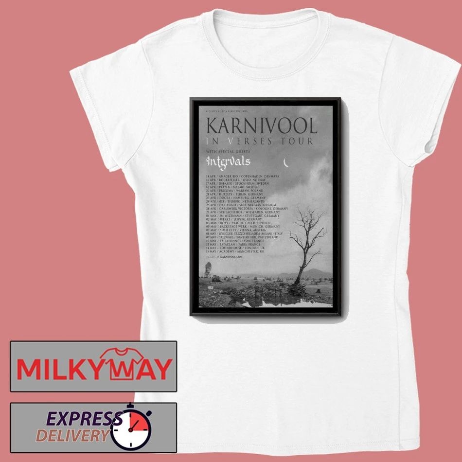 Karnivool Verses Tour EU UK 2026 Poster shirt