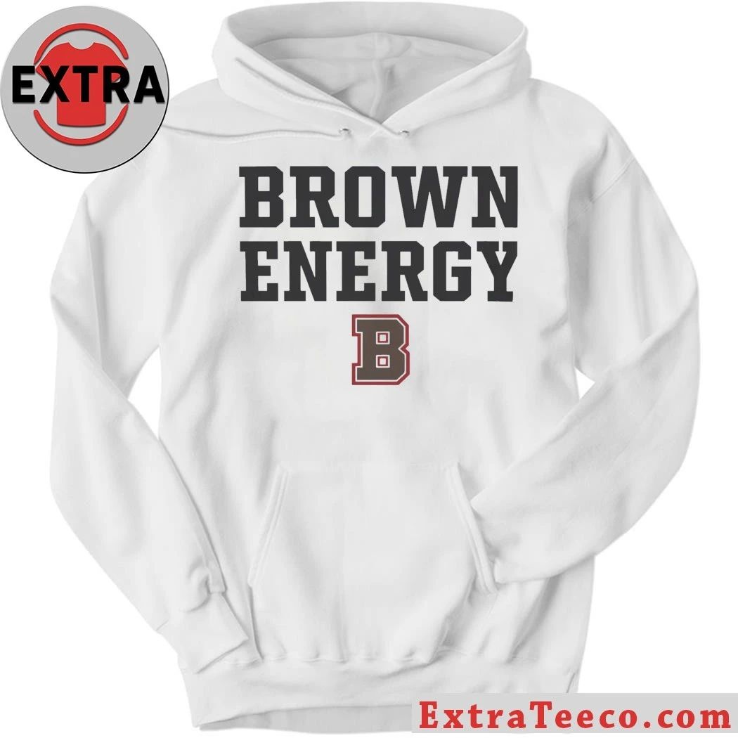 Brown Energy B University Official Stacked Adult Shirt