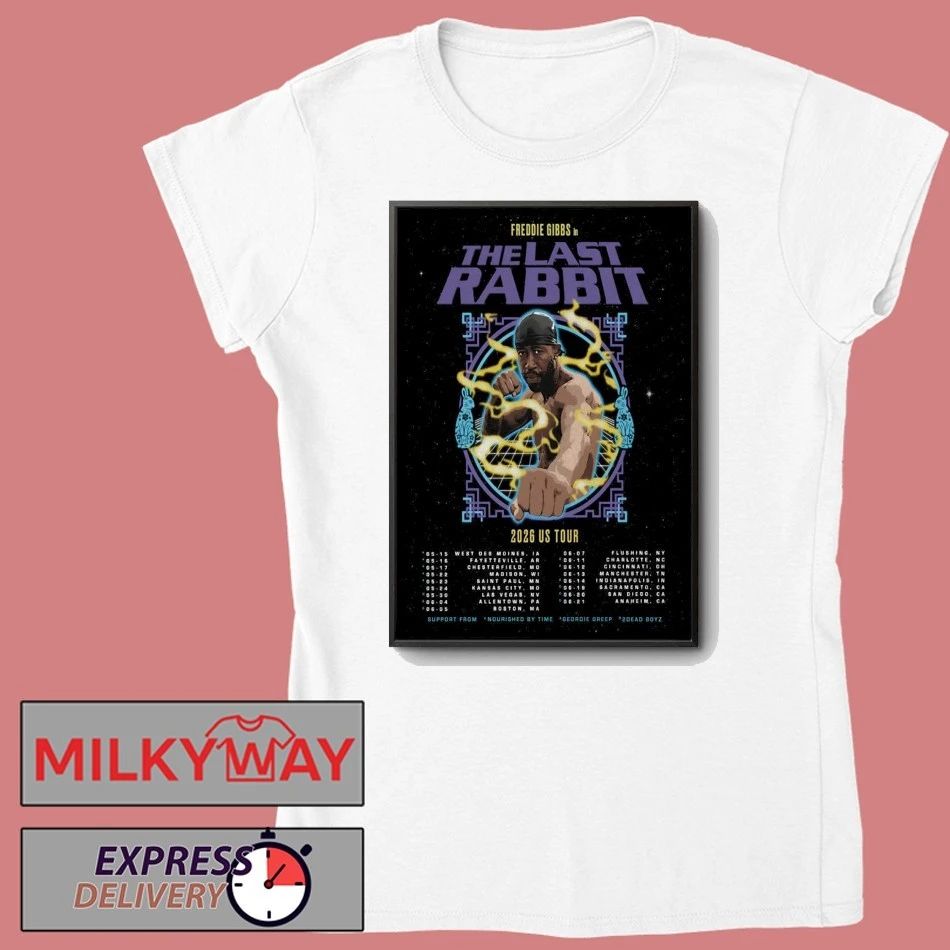 Freddie Gibbs The Last Rabbit Tour 2026 Poster shirt