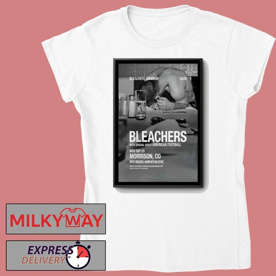Bleachers At Red Rocks Amphitheatre On Sept 23 2026 Poster shirt