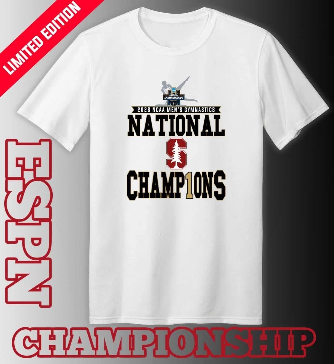 Stanford Men’s Gymnastics 2026 NCAA National Champions Locker Room T-Shirt