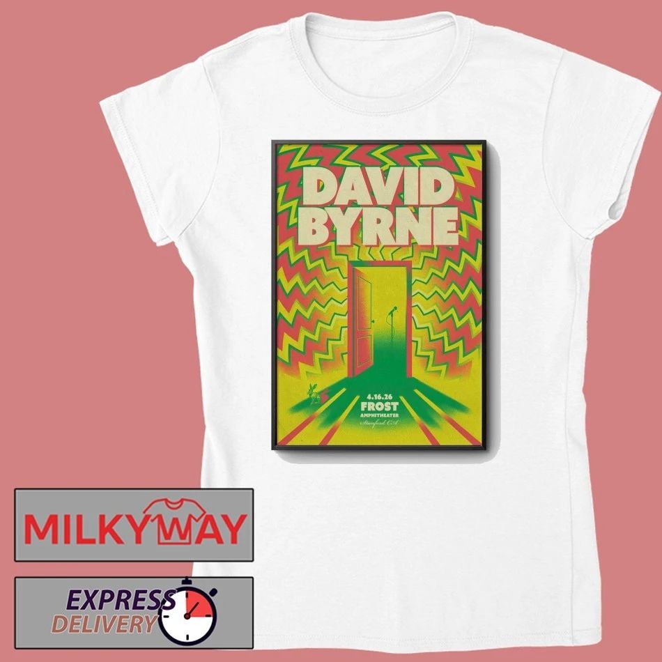 David Byrne In Stanford CA On Apr 16 2026 Poster shirt