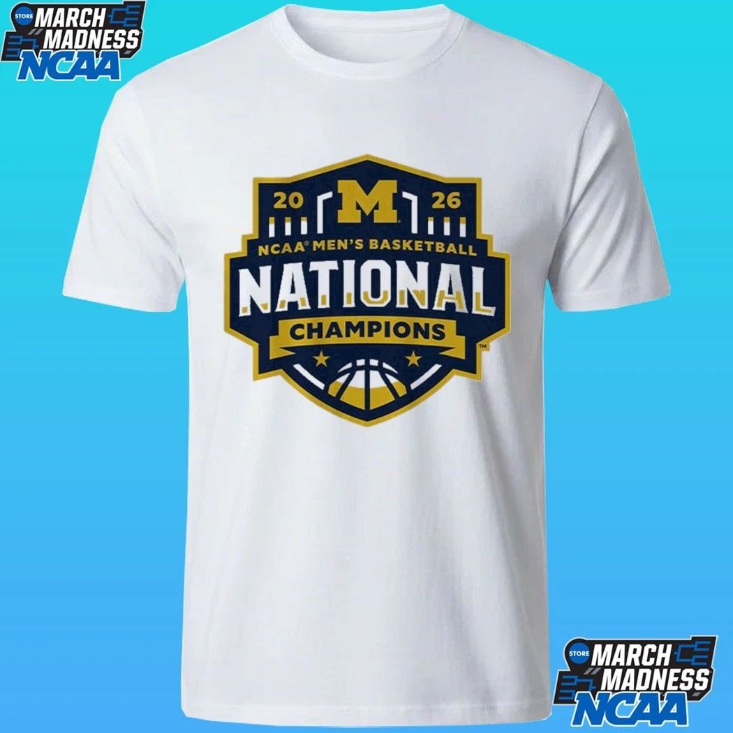 Michigan Wolverines MBB 2026 National Champions Logo Shirt