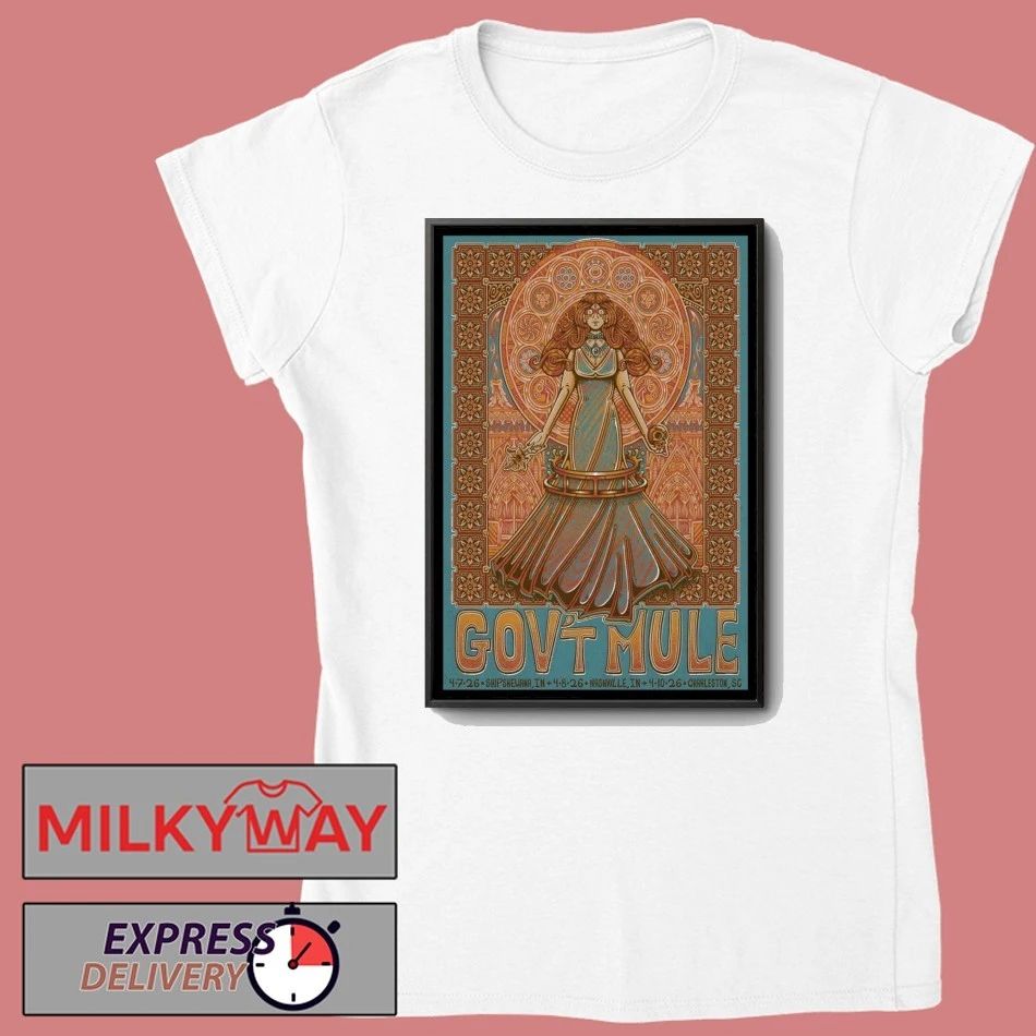 Gov’t Mule In Charleston SC On Apr 10 2026 Poster shirt