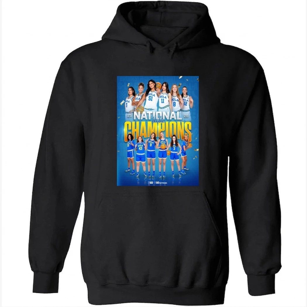 UCLA Bruins Women’s Basketball National Champions NCAA Women’s Basketball Championship Basketball 2026 Team Portrait Victory Poster Shirt