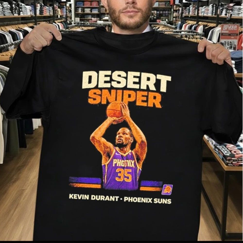 Desert Sniper Kevin Durant KD 35 Phoenix Suns Basketball Graphic Shirt