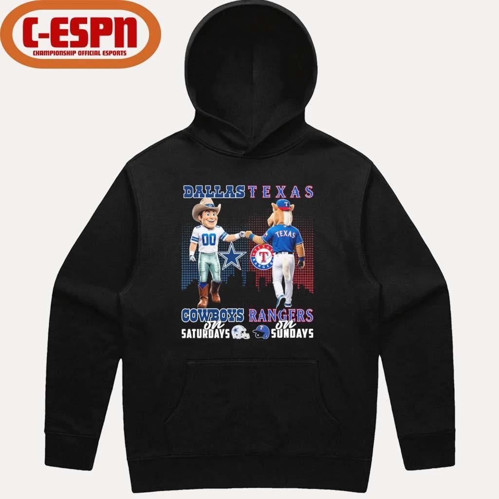 Mascot Dallas Cowboys On Saturdays And Texas Rangers On Sundays Shirt