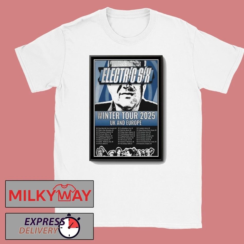 Electric Six Winter Tour 2025 Poster shirt