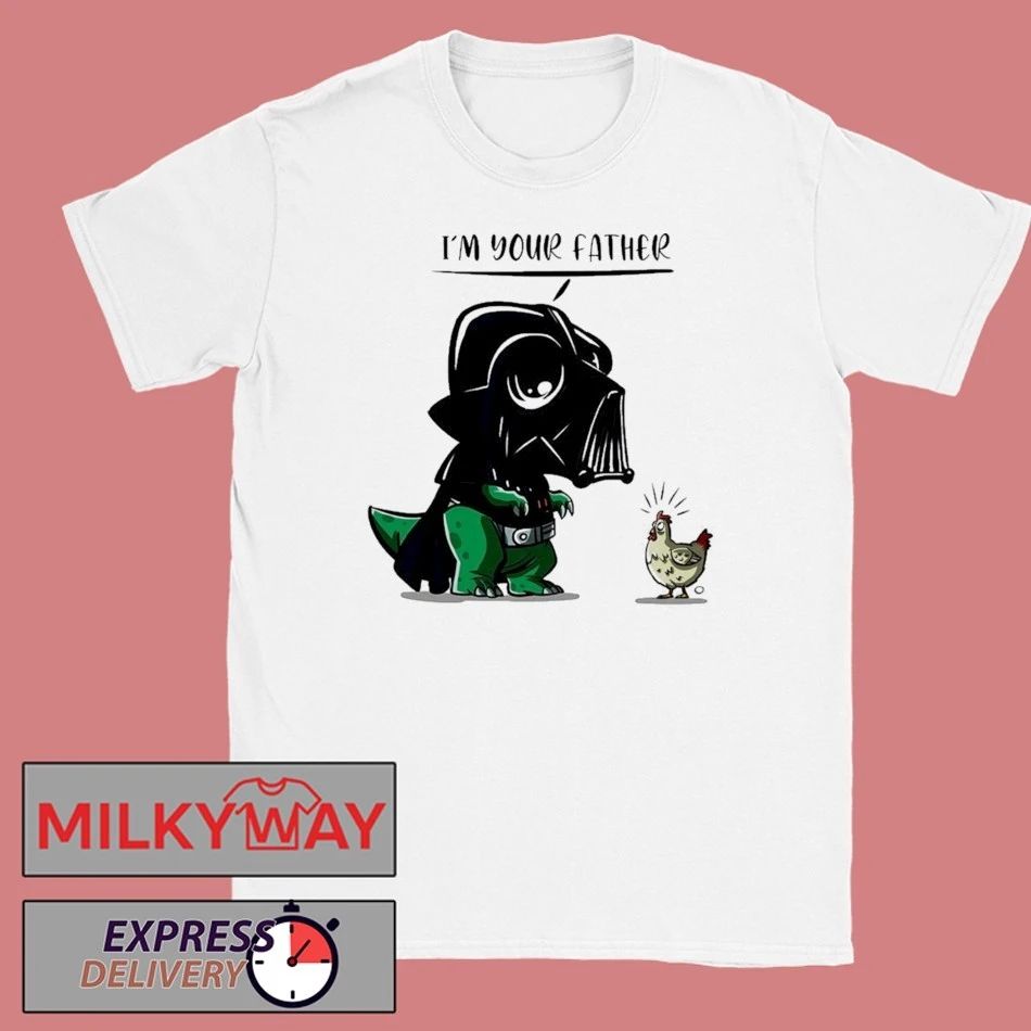T Rex With A Darth Vader Helmet Im Your Father Shirt
