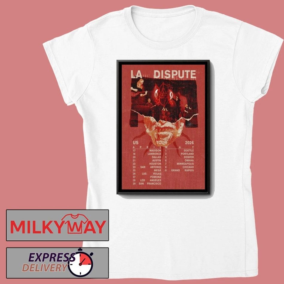 La Dispute US Tour April & May 2026 Tour Poster shirt