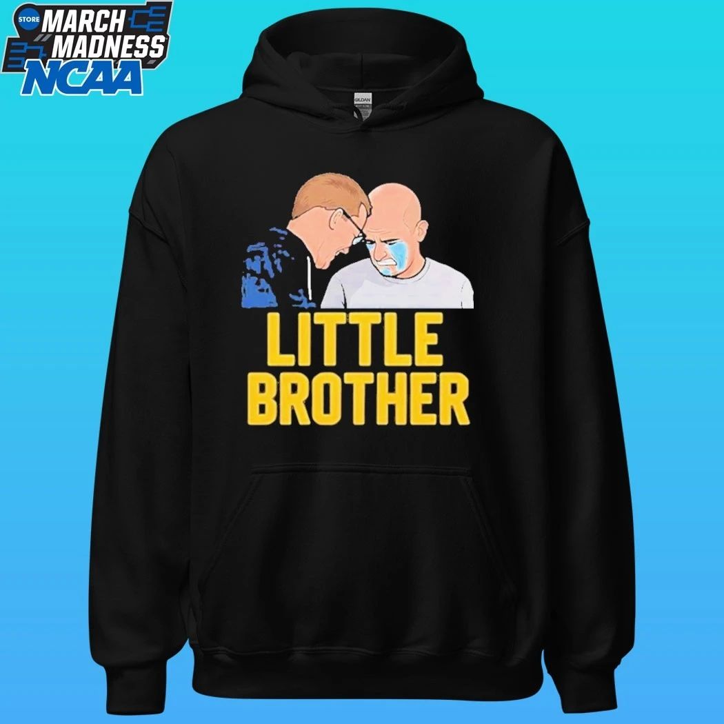 Michigan Wolverines Vs Uconn Huskies Dusty May And Dan Hurley Little Brother Crying Shirt